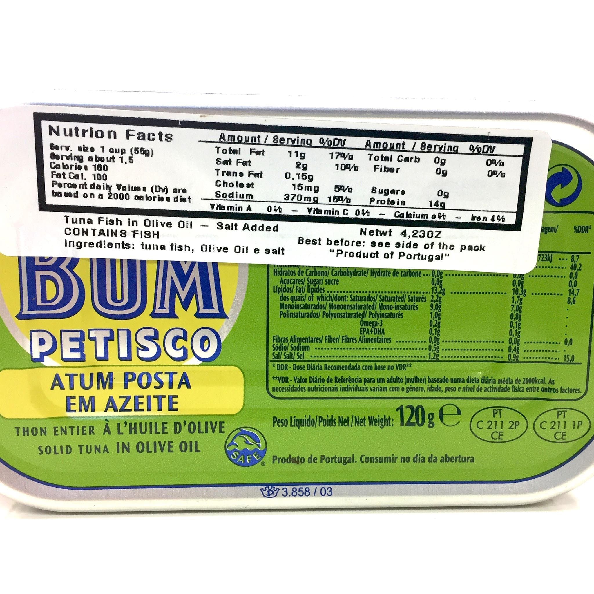 Tuna in Olive Oil or Vegetable Oil by Bom Petisco - Image 3