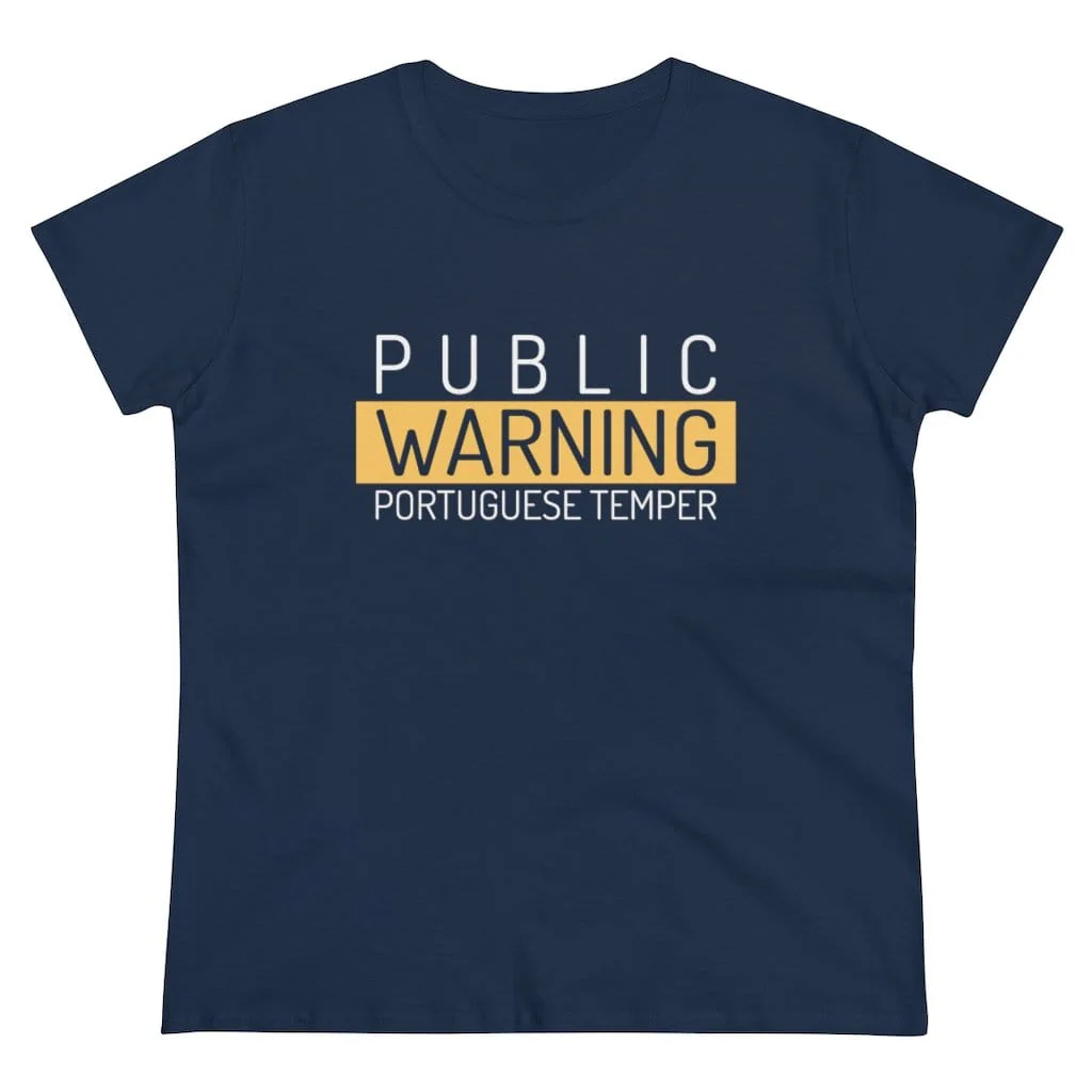 Public Warning: Portuguese Temper Women's T-Shirt - Image 6