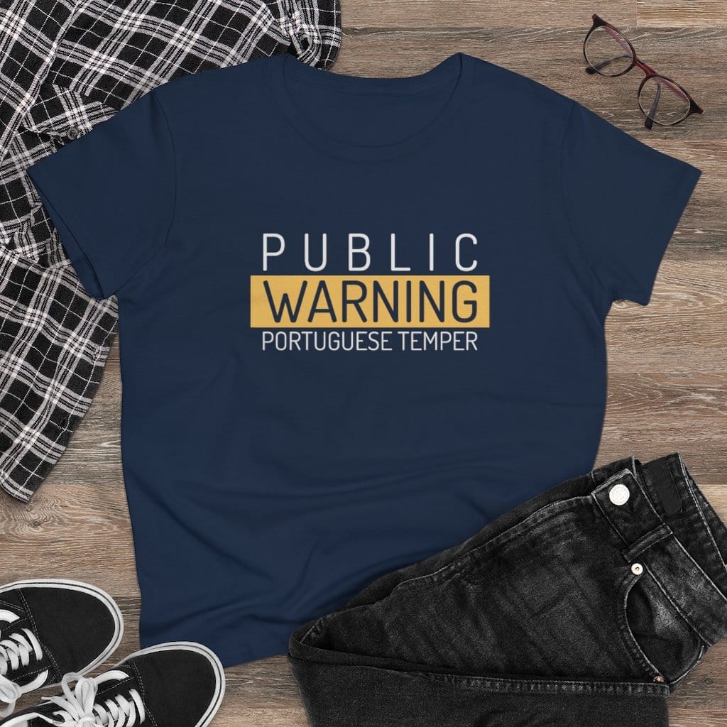Public Warning: Portuguese Temper Women's T-Shirt - Image 7