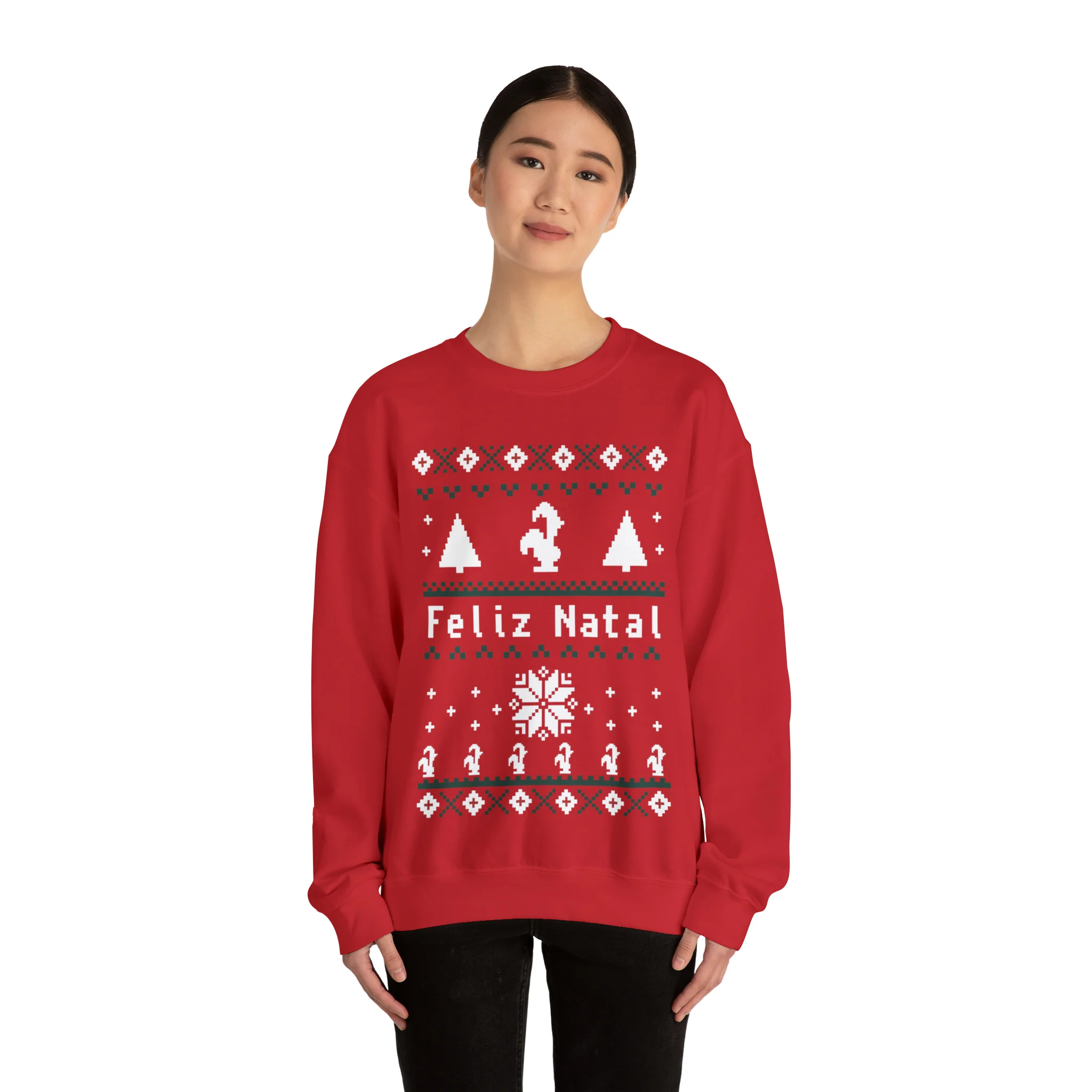 "Feliz Natal" Ugly Christmas Sweatshirt - Image 3
