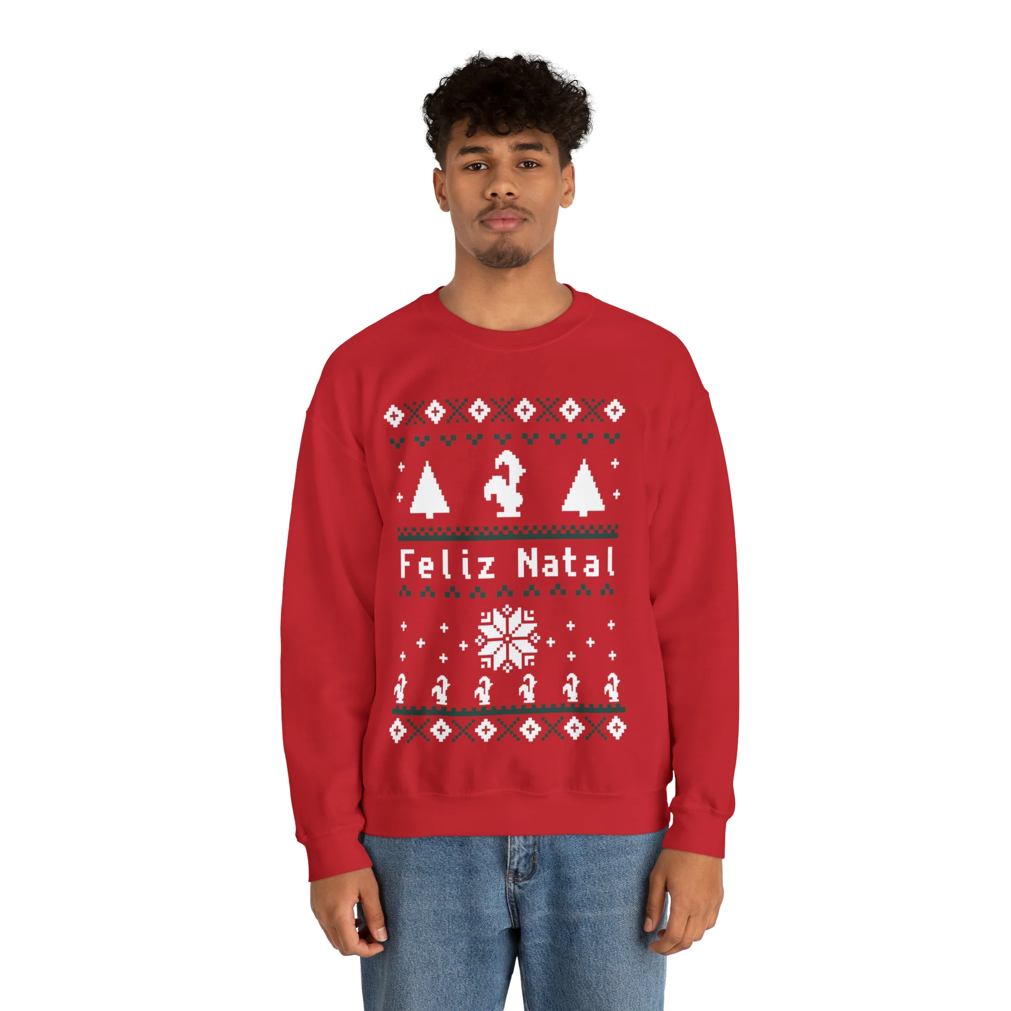 "Feliz Natal" Ugly Christmas Sweatshirt - Image 4